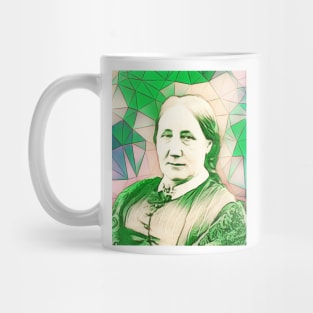 Elizabeth Gaskell Green Portrait | Elizabeth Gaskell Artwork 8 Mug